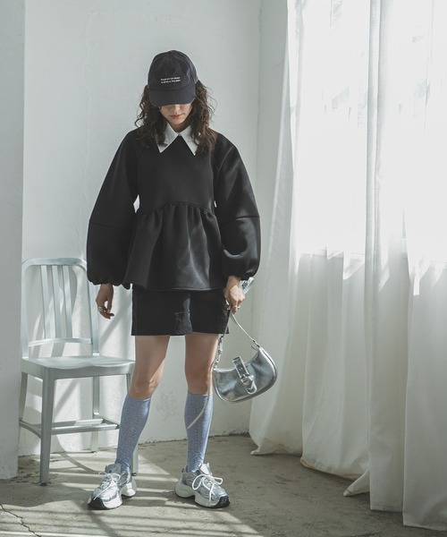bohmal(ボマール)の「ハーフムーンバックルベルトショルダーバッグ/ホーボーバッグ/スワローマチ(ショルダーバッグ・レディース・シルバー/ブラック・FREE)」の7枚目の写真