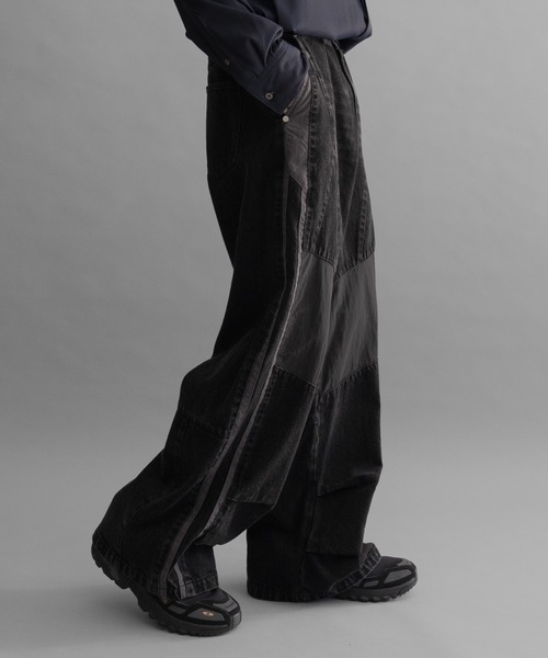 PHILTHEORY（フィルセオリー）の「Military denim pants/ミリタリーデニムパンツ（Tシャツ/カットソー・メンズ・ブラック系その他/ブラック・3/2/1）」の2枚目の写真