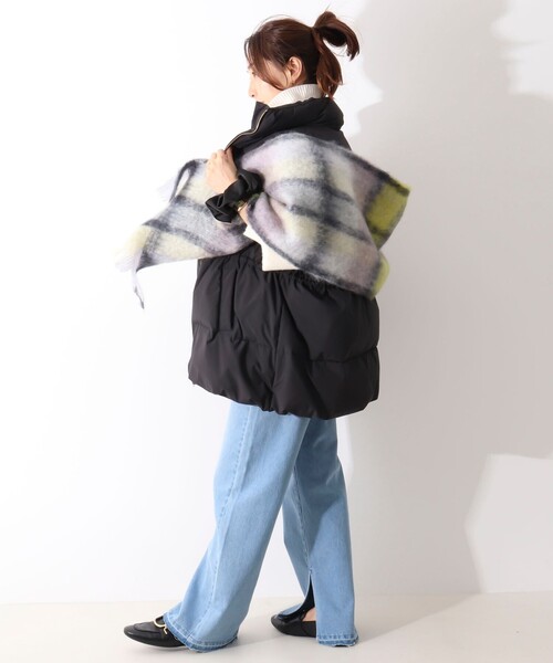 MANTAS EZCARAY（マンタスエスカライ）の「【MANTAS EZCARAY/マンタス エスカライ】MOHAIR TARTAN/モヘヤチェックマフラー（マフラー・レディース・オレンジ系その他/グレー系その他・FREE）」の14枚目の写真