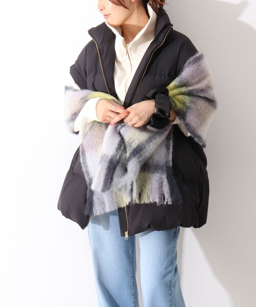 MANTAS EZCARAY（マンタスエスカライ）の「【MANTAS EZCARAY/マンタス エスカライ】MOHAIR TARTAN/モヘヤチェックマフラー（マフラー・レディース・オレンジ系その他/グレー系その他・FREE）」の16枚目の写真