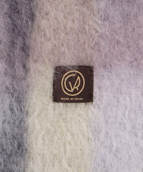 MANTAS EZCARAY（マンタスエスカライ）の「【MANTAS EZCARAY/マンタス エスカライ】MOHAIR TARTAN/モヘヤチェックマフラー（マフラー・レディース・オレンジ系その他/グレー系その他・FREE）」の21枚目の写真