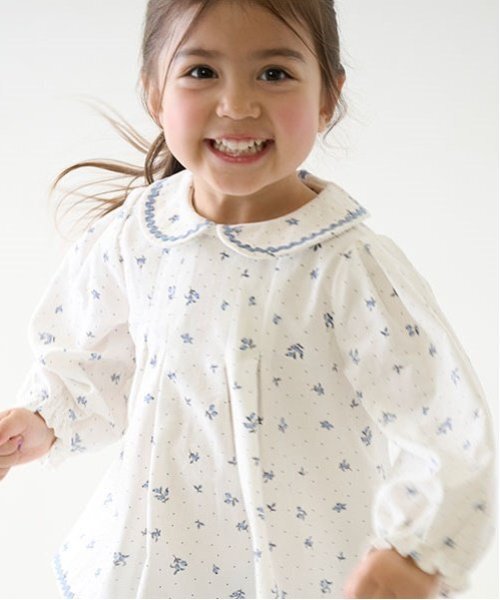 petit main（プティマイン）の「【リンク】シャコールブラウス(キッズ)（シャツ/ブラウス・キッズ・アイボリー/レッド/ネイビー・80ｃｍ/90cm/100cm/110cm/120cm/130cm）」の17枚目の写真