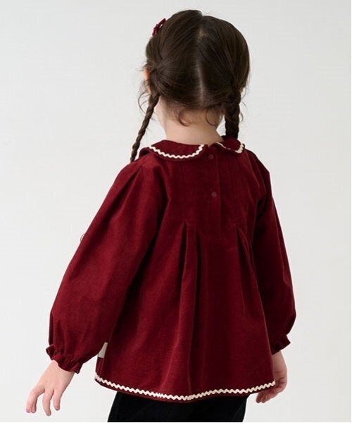 petit main（プティマイン）の「【リンク】シャコールブラウス(キッズ)（シャツ/ブラウス・キッズ・アイボリー/レッド/ネイビー・80ｃｍ/90cm/100cm/110cm/120cm/130cm）」の14枚目の写真