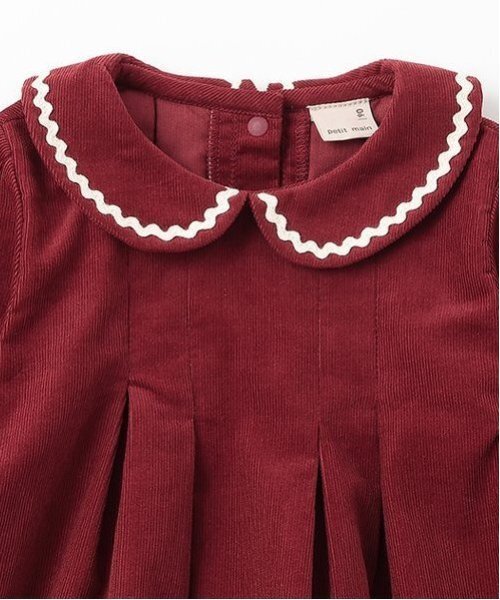 petit main（プティマイン）の「【リンク】シャコールブラウス(キッズ)（シャツ/ブラウス・キッズ・アイボリー/レッド/ネイビー・80ｃｍ/90cm/100cm/110cm/120cm/130cm）」の7枚目の写真