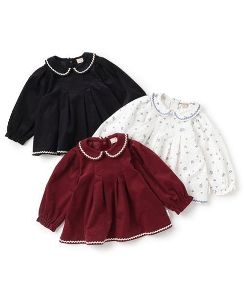 petit main（プティマイン）の「【リンク】シャコールブラウス(キッズ)（シャツ/ブラウス・キッズ・アイボリー/レッド/ネイビー・80ｃｍ/90cm/100cm/110cm/120cm/130cm）」の19枚目の写真