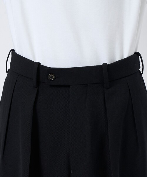 markaware(マーカウェア)の「DOUBLE PLEATED TROUSERS(スラックス・メンズ・ブラック・3/2/1)」の5枚目の写真