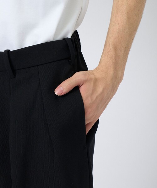 markaware(マーカウェア)の「DOUBLE PLEATED TROUSERS(スラックス・メンズ・ブラック・3/2/1)」の7枚目の写真