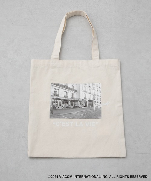 NANO universe（ナノユニバース）の「Emily in Paris×FUDGE トートバッグ（トートバッグ・レディース・ピンク/ダークグリーン/オフホワイト/ネイビー・FREE）」の9枚目の写真