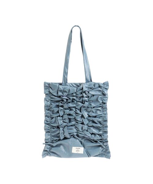 jouetie(ジュエティ)の「リボンギャザートートバッグ/A4トートバッグ(トートバッグ・レディース・オフホワイト/ブルー/レッド/ブラック・FREE)」の20枚目の写真