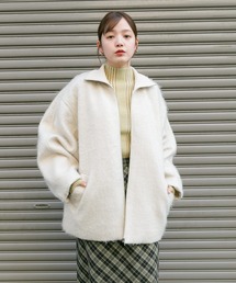 KBF | ハイネックシャギーコート(その他アウター)