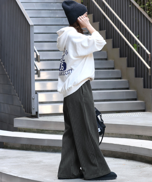 JOURNAL STANDARD relume(ジャーナルスタンダード レリューム)の「起毛アソートイージーパンツ(スラックス・レディース・ブラックミックス/ブラック系その他/チャコールグレー・36/38)」の13枚目の写真