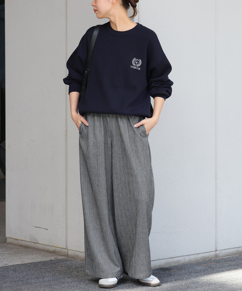 JOURNAL STANDARD relume(ジャーナルスタンダード レリューム)の「起毛アソートイージーパンツ(スラックス・レディース・ブラックミックス/ブラック系その他/チャコールグレー・36/38)」の18枚目の写真