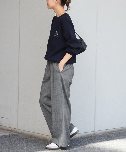JOURNAL STANDARD relume(ジャーナルスタンダード レリューム)の「起毛アソートイージーパンツ(スラックス・レディース・ブラックミックス/ブラック系その他/チャコールグレー・36/38)」の19枚目の写真