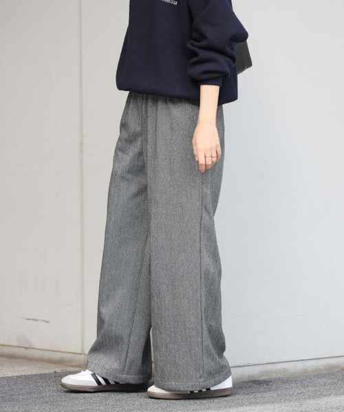 JOURNAL STANDARD relume(ジャーナルスタンダード レリューム)の「起毛アソートイージーパンツ(スラックス・レディース・ブラックミックス/ブラック系その他/チャコールグレー・36/38)」の22枚目の写真