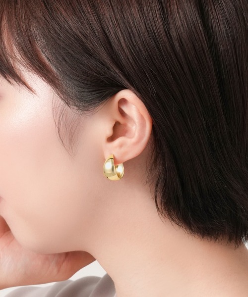 K18 ゴールド フープ ピアス（ピアス（両耳用））｜VENDOME AOYAMA（ヴァンドーム青山）