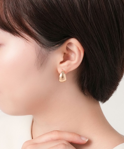 ヴァンドーム青山　18K フックピアス ヴァンドーム青山フック ピアス K18 ゴールド フープ ピアス（特大