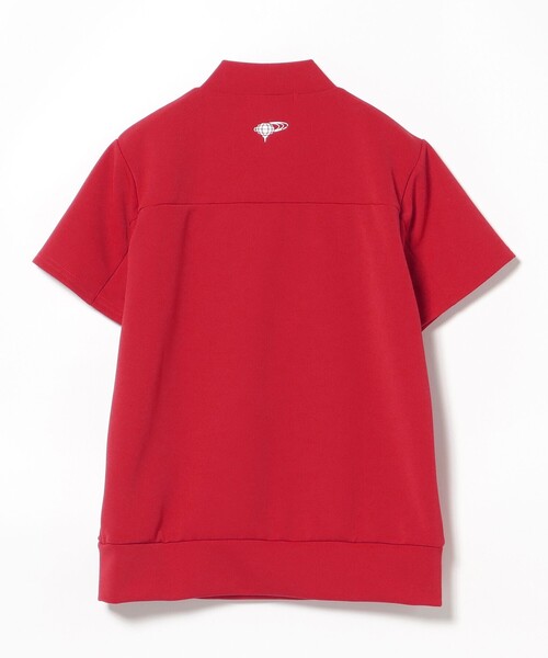 tシャツ 「接触冷感/UVカット/吸水速乾」ORANGE LABEL / バイカラー 切り替え モックネックシャツ レディース BEAMS GOLF tシャツ 「接触冷感/UVカット/吸水速乾」ORANGE