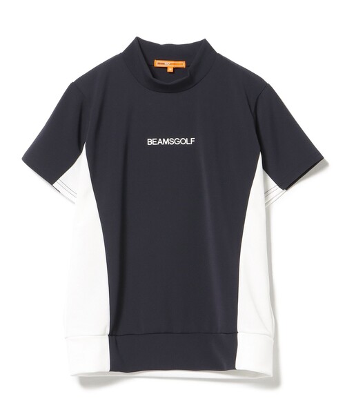 tシャツ 「接触冷感/UVカット/吸水速乾」ORANGE LABEL / バイカラー 切り替え モックネックシャツ レディース セール】【接触冷感/UVカット/吸水速乾】ORANGE LABEL / バイ