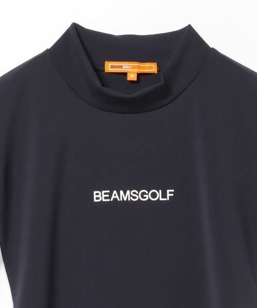 tシャツ 「接触冷感/UVカット/吸水速乾」ORANGE LABEL / バイカラー 切り替え モックネックシャツ レディース BEAMS GOLF tシャツ 「接触冷感/UVカット/吸水速乾」ORANGE
