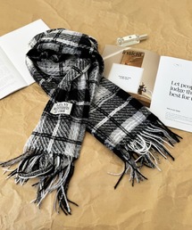 CompactWOOL　チェック柄　ストールマフラー COO+i マフラー ストール チェック柄マフラー レディース