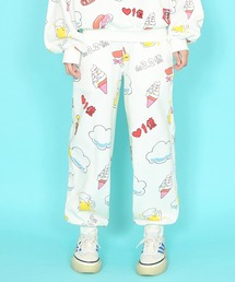 天国と地獄総柄スウェットパンツ