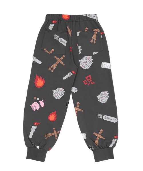 PUNYUS（プニュズ）の「天国と地獄総柄スウェットパンツ（スウェットパンツ・レディース・ホワイト/スミクロ・1/2/3/4）」の12枚目の写真