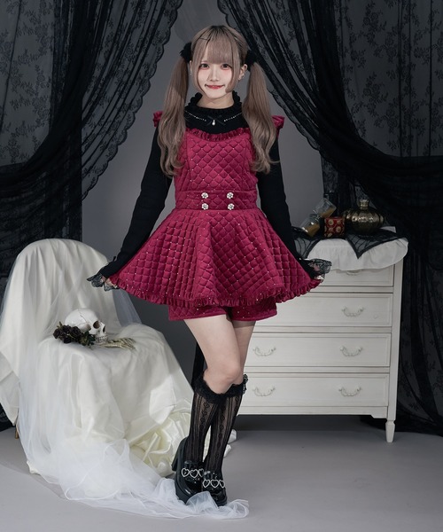 Pal elfy(パルエルフィー)の「おすましハイネックリブニット(ニット/セーター・レディース・ボルドー/オフホワイト/ブラック・フリー)」の6枚目の写真