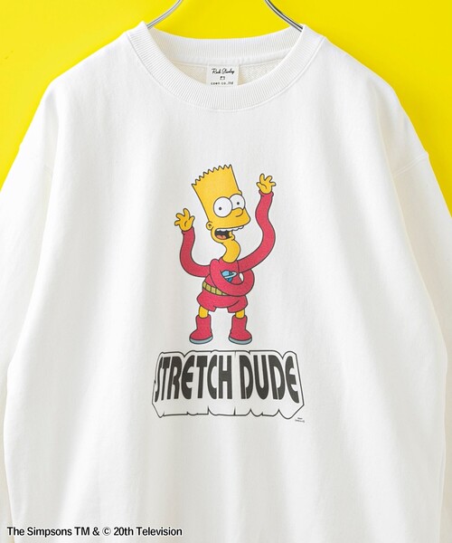 coen(コーエン)の「THE SIMPSONS / ROCK STANLEY(ロックスタンレー)別注スウェット(スウェット・メンズ・ダークグリーン/ブラック/ホワイト・L/XL/M)」の2枚目の写真