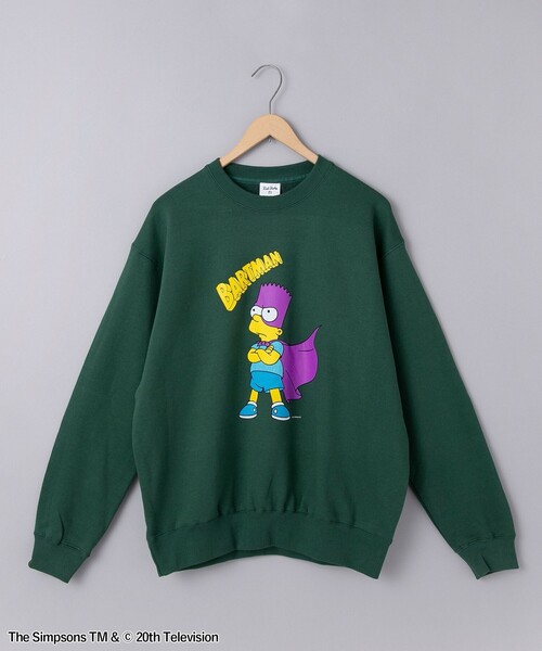 coen(コーエン)の「THE SIMPSONS / ROCK STANLEY(ロックスタンレー)別注スウェット(スウェット・メンズ・ダークグリーン/ブラック/ホワイト・L/XL/M)」の4枚目の写真
