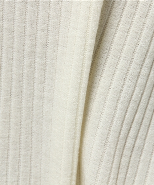 RAY CASSIN（レイカズン）の「ワイドリブハイネックフレアワンピース（ワンピース・レディース・オフホワイト/杢グレー/キャメル/ブラック・FREE）」の7枚目の写真