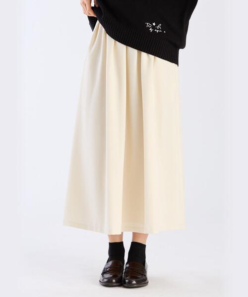To b. by agnes b.（トゥービーバイアニエスベー）の「セミフレアスカート（スカート・レディース・ホワイト系その他・36/40/38）」の3枚目の写真