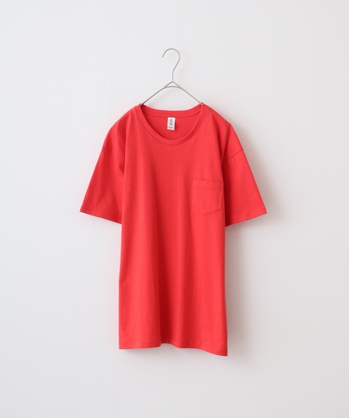 TRUSS（トラス）の「TRUSS ﾎﾟｹｯﾄTｼｬﾂ（Tシャツ/カットソー・メンズ・ネイビー/レッド/ホワイト/スカイブルー/ブラック/ピンク/イエロー/ヘザーグレー・S/L/M）」の8枚目の写真