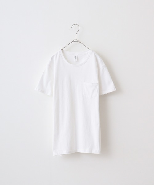 TRUSS（トラス）の「TRUSS ﾎﾟｹｯﾄTｼｬﾂ（Tシャツ/カットソー・メンズ・ネイビー/レッド/ホワイト/スカイブルー/ブラック/ピンク/イエロー/ヘザーグレー・S/L/M）」の2枚目の写真
