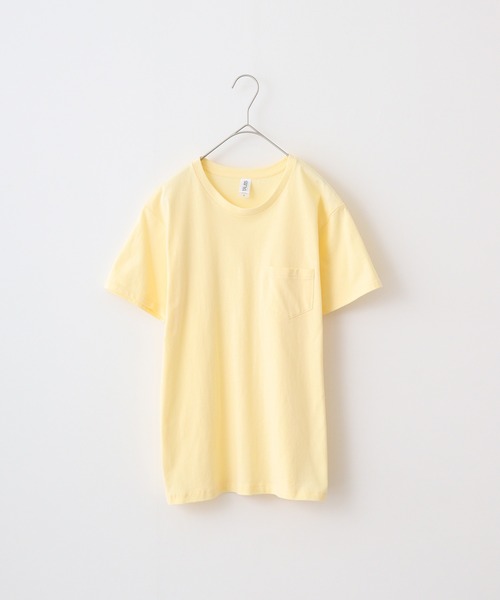 TRUSS（トラス）の「TRUSS ﾎﾟｹｯﾄTｼｬﾂ（Tシャツ/カットソー・メンズ・ネイビー/レッド/ホワイト/スカイブルー/ブラック/ピンク/イエロー/ヘザーグレー・S/L/M）」の6枚目の写真