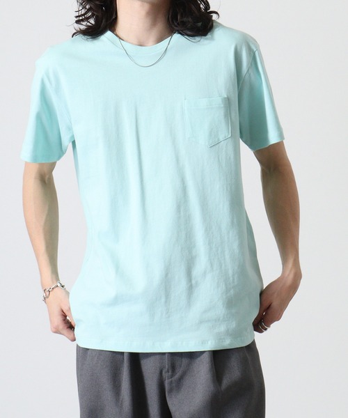 TRUSS（トラス）の「TRUSS ﾎﾟｹｯﾄTｼｬﾂ（Tシャツ/カットソー・メンズ・ネイビー/レッド/ホワイト/スカイブルー/ブラック/ピンク/イエロー/ヘザーグレー・S/L/M）」の19枚目の写真