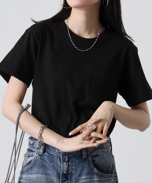 TRUSS（トラス）の「TRUSS ﾎﾟｹｯﾄTｼｬﾂ（Tシャツ/カットソー・メンズ・ネイビー/レッド/ホワイト/スカイブルー/ブラック/ピンク/イエロー/ヘザーグレー・S/L/M）」の12枚目の写真