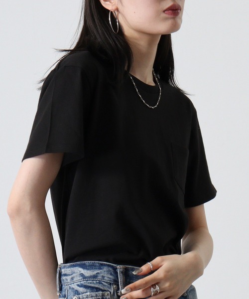 TRUSS（トラス）の「TRUSS ﾎﾟｹｯﾄTｼｬﾂ（Tシャツ/カットソー・メンズ・ネイビー/レッド/ホワイト/スカイブルー/ブラック/ピンク/イエロー/ヘザーグレー・S/L/M）」の14枚目の写真