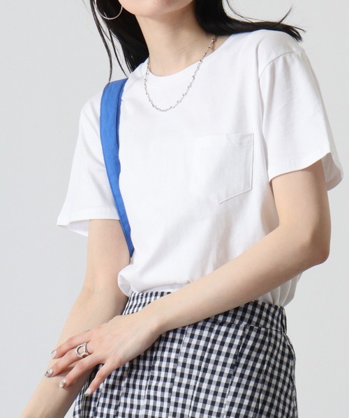 TRUSS（トラス）の「TRUSS ﾎﾟｹｯﾄTｼｬﾂ（Tシャツ/カットソー・メンズ・ネイビー/レッド/ホワイト/スカイブルー/ブラック/ピンク/イエロー/ヘザーグレー・S/L/M）」の9枚目の写真