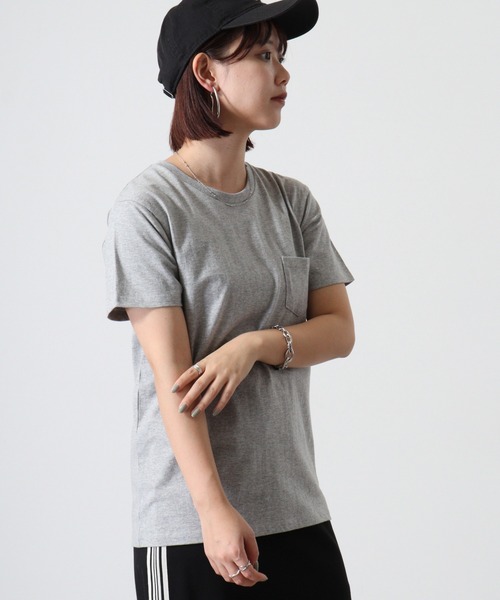 TRUSS（トラス）の「TRUSS ﾎﾟｹｯﾄTｼｬﾂ（Tシャツ/カットソー・メンズ・ネイビー/レッド/ホワイト/スカイブルー/ブラック/ピンク/イエロー/ヘザーグレー・S/L/M）」の16枚目の写真