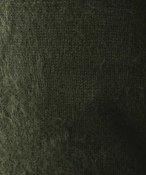 Adoon plain（アドーンプレーン）の「EMBROIDERY LOGO SHAGGY KNIT PULLOVER 刺繍ロゴシャギーニットプルオーバー（ニット/セーター・メンズ・ブルー/ブラック/カーキ・LARGE/MEDIUM）」の22枚目の写真