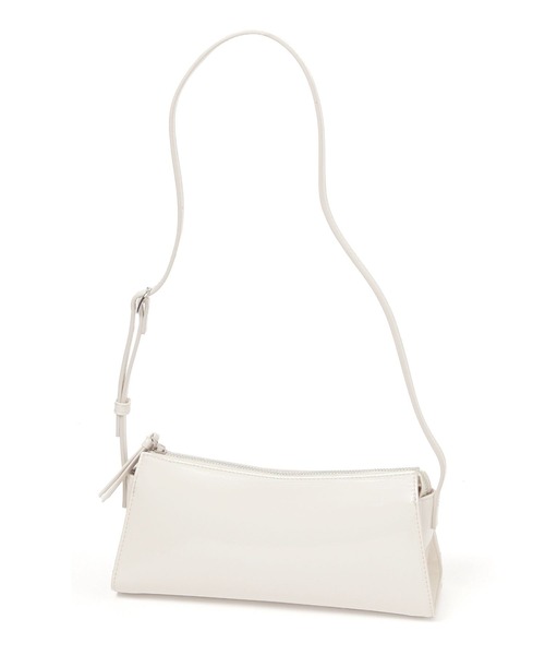 LEPSIM（レプシィム）の「エナメルミニショルダー　241858（ショルダーバッグ・レディース・アイボリー/ブラック・ONE SIZE）」の4枚目の写真