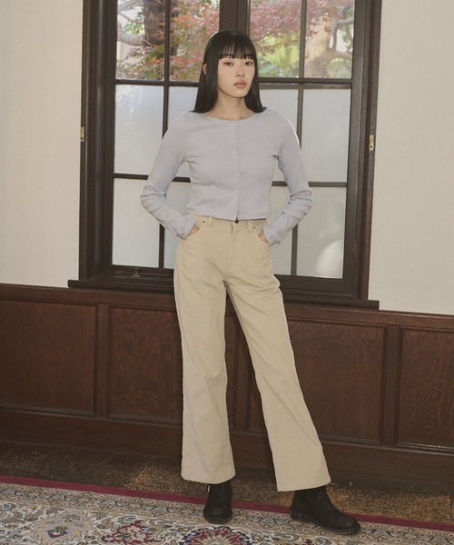 GIUNON（ジウノン）の「standard corduroy pants / スタンダードコーデュロイパンツ（その他パンツ・レディース・ブラック/ベージュ・0/1）」の14枚目の写真