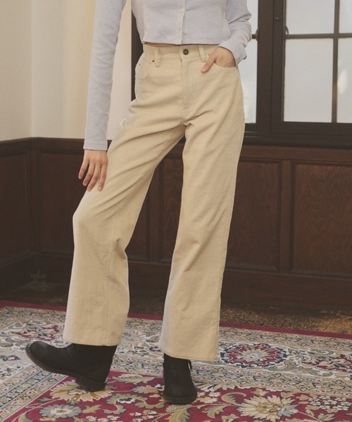 GIUNON（ジウノン）の「standard corduroy pants / スタンダードコーデュロイパンツ（その他パンツ・レディース・ブラック/ベージュ・0/1）」の17枚目の写真