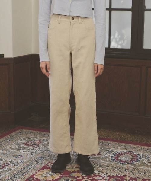 GIUNON（ジウノン）の「standard corduroy pants / スタンダードコーデュロイパンツ（その他パンツ・レディース・ブラック/ベージュ・0/1）」の16枚目の写真