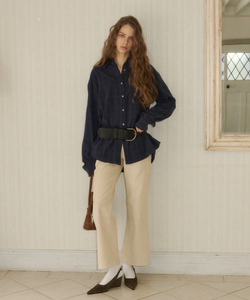 GIUNON（ジウノン）の「standard corduroy pants / スタンダードコーデュロイパンツ（その他パンツ・レディース・ブラック/ベージュ・0/1）」の5枚目の写真