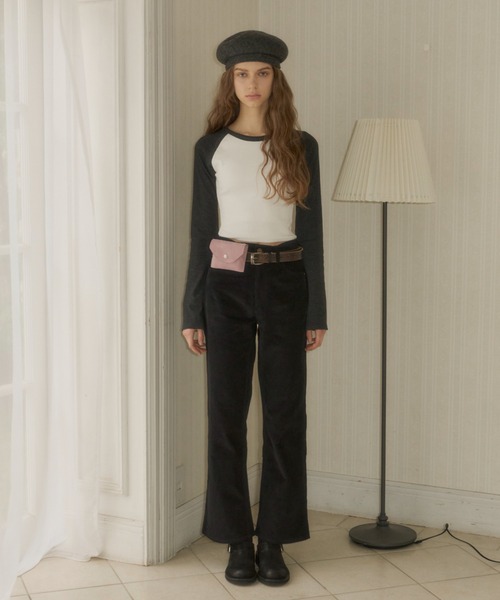 GIUNON（ジウノン）の「standard corduroy pants / スタンダードコーデュロイパンツ（その他パンツ・レディース・ブラック/ベージュ・0/1）」の21枚目の写真