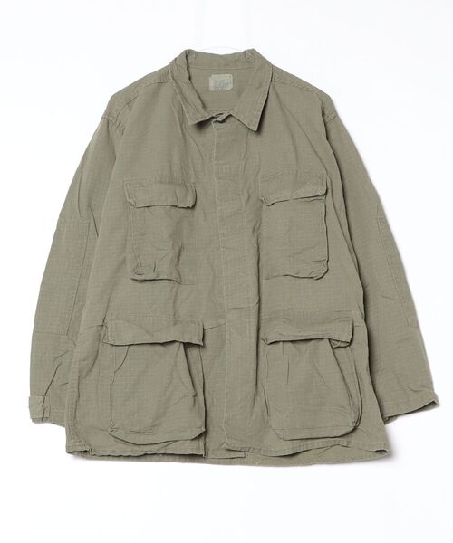 MILITARY（ミリタリー）の「U.S MILITARY / BDU FATIGUE JACKET COTTON RIP-STOP COMMERCIAL MODEL（ミリタリージャケット・メンズ・カーキ/ブラック/オリーブ・LARGE/MEDIUM/X-LARGE）」の2枚目の写真