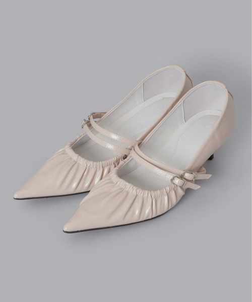 Olu.（オルドット）の「ギャザーストラップパンプス（パンプス・レディース・ピンク/アイボリー/ブラック・39/37/35）」の16枚目の写真