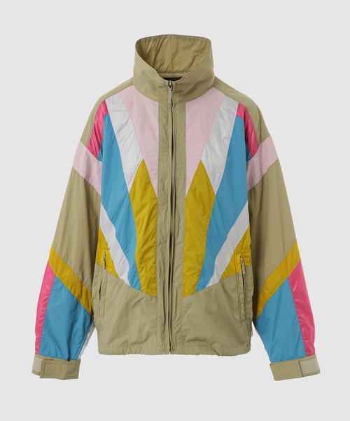 ANREALAGE(アンリアレイジ)の「WINDBREAKER PANEL BLOUSON(ブルゾン・メンズ・ベージュ系その他/ブラック・46/48)」の2枚目の写真