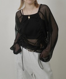 WHO'S WHO gallery | コードデザインニットソートップス(Tシャツ/カットソー)